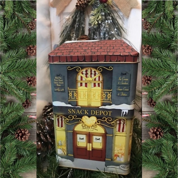 Tin - Village Candy Snack Depot- Canister. - Picture 5 of 10